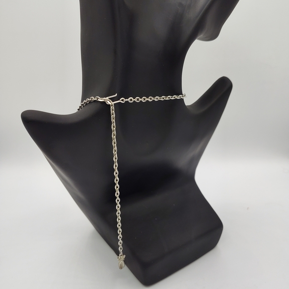 VINTAGE Signed Emmons Runway Convertible Necklace & Brooch W/Yellow Rhinestones - Picture 3 of 10